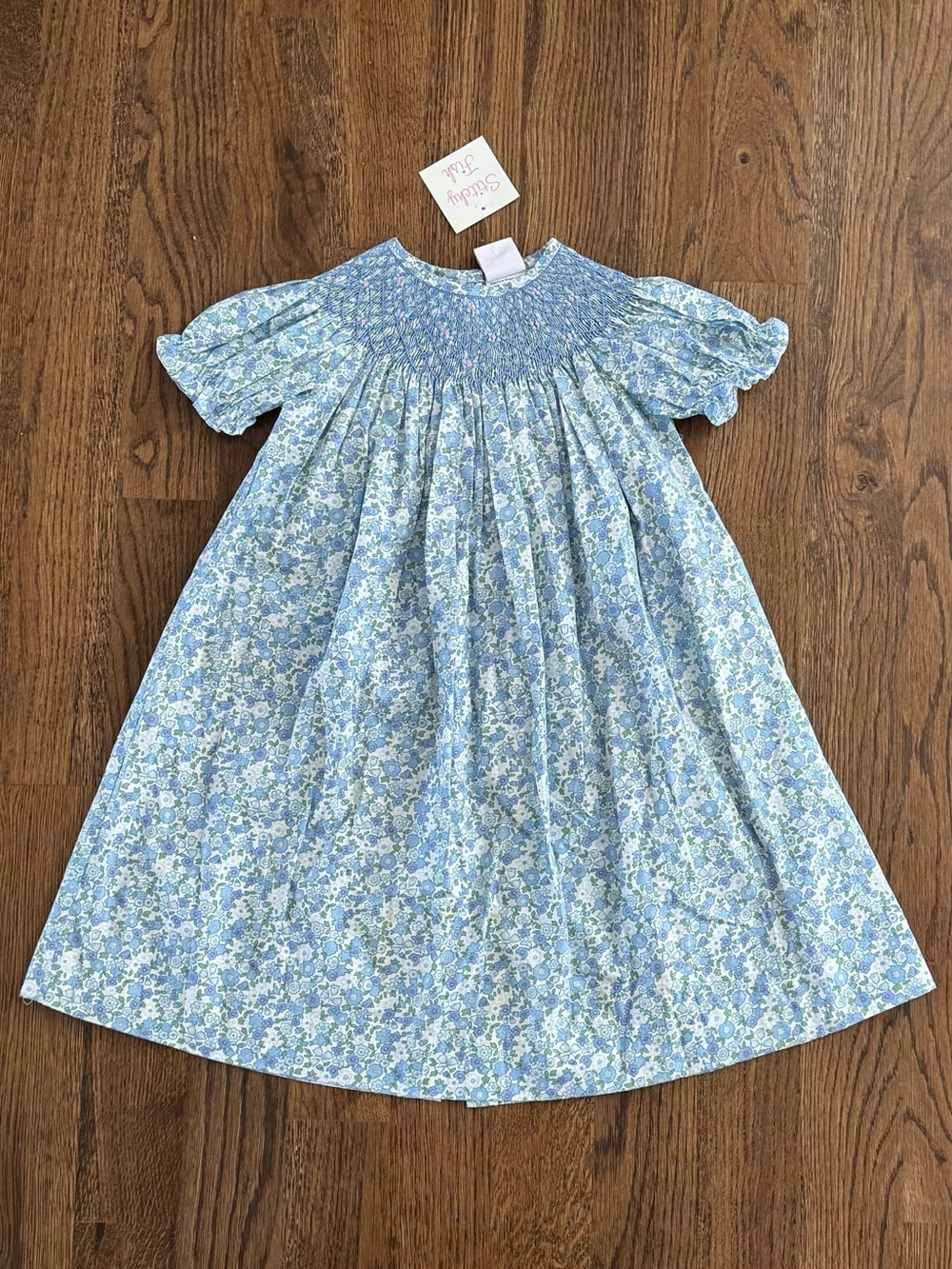 Blue of You Smocked Bishop Dress, Blue
 New With Tags Stitchy Fish Dress